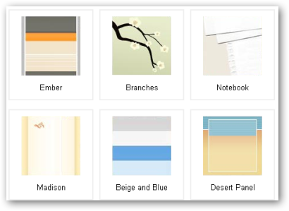 Выбор темы и стиля в Google Sites