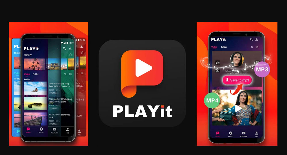 PLAYit en cours de lecture vidéo avec mini‑lecteur flottant