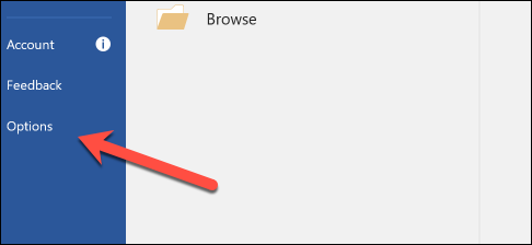 Скриншот: команда Параметры в боковой панели