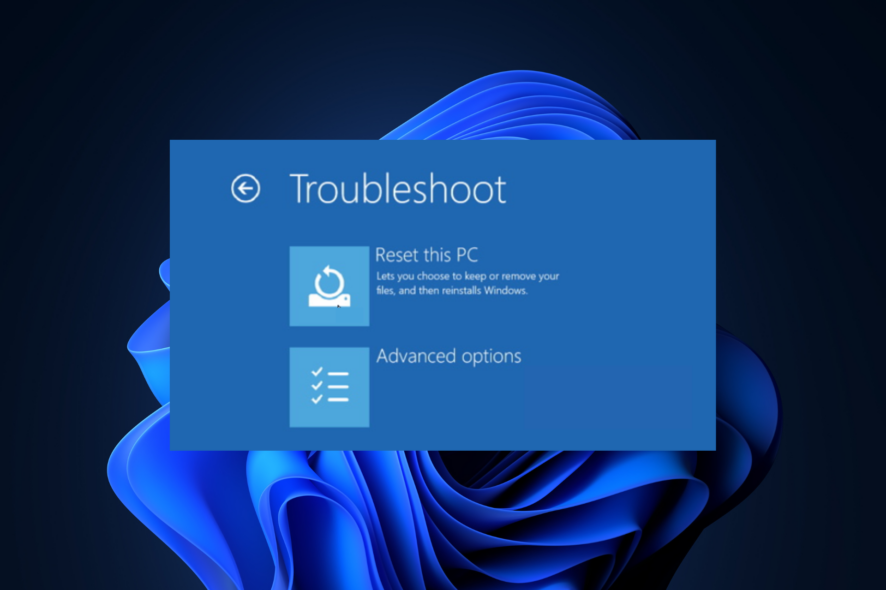 Как сбросить только диск C в Windows 11