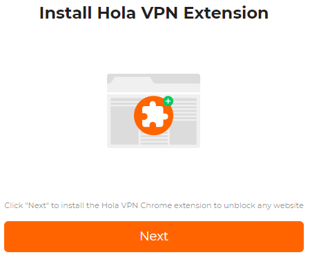 Установите дополнение Hola VPN в браузер