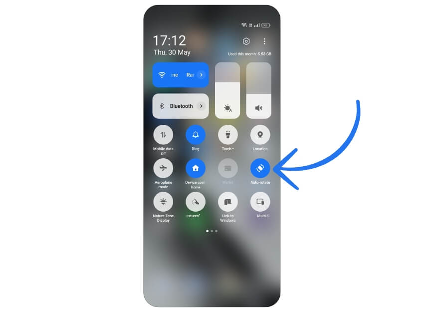 Ativar rotação automática da tela inicial no Android