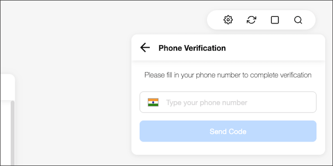 Поле ввода номера телефона, привязанного к WhatsApp