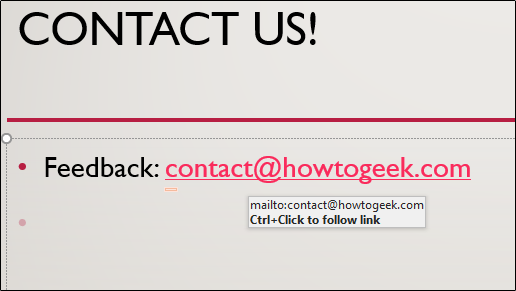 Наберите адрес электронной почты и нажмите Enter