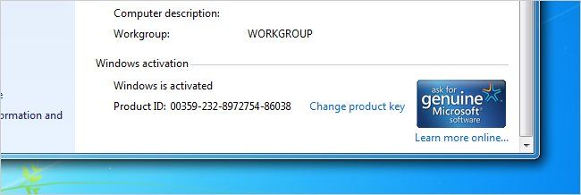Сохранение и восстановление активации Windows