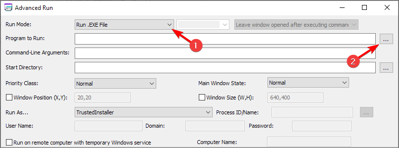 Скриншот выбора Microsoft Defender Disable.bat в Advanced Run
