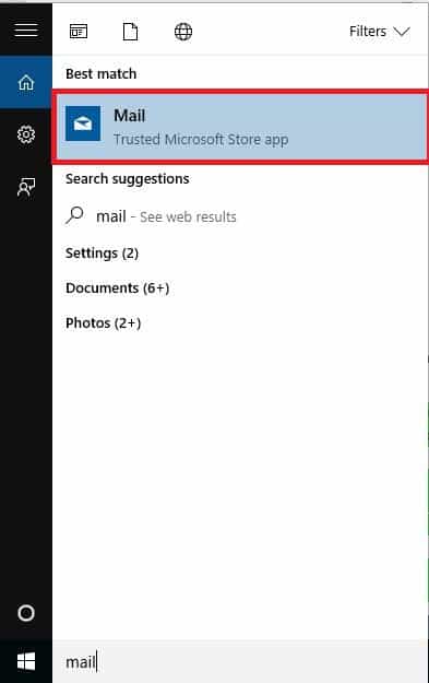 mail app search sync emails