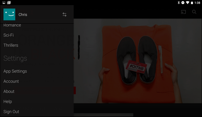 Страница аккаунта Netflix для отмены подписки