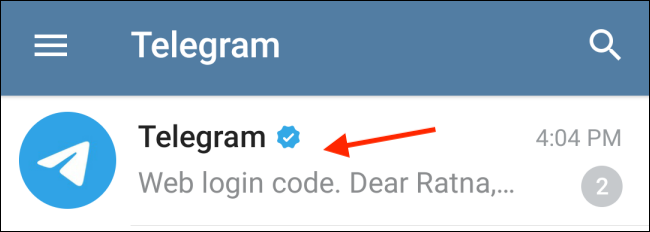Разговор Telegram в приложении Telegram