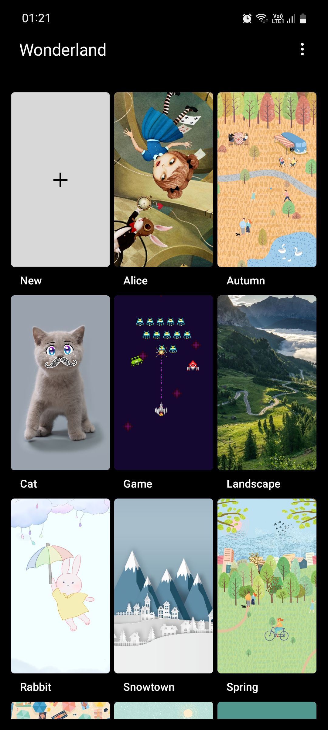 Пресеты WonderLand для живых обоев