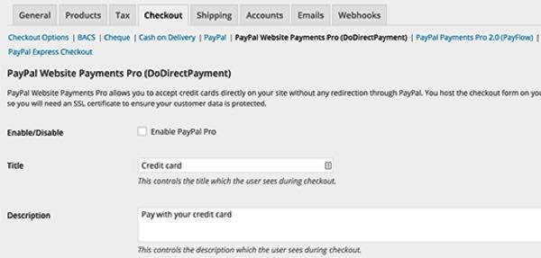 Настройки PayPal в WooCommerce и варианты платежей