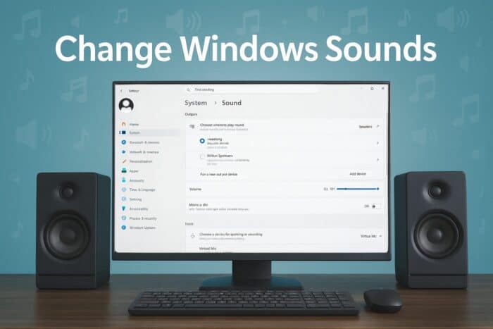 Как изменить звуки в Windows 11