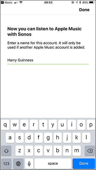 Apple Music успешно добавлен в Sonos
