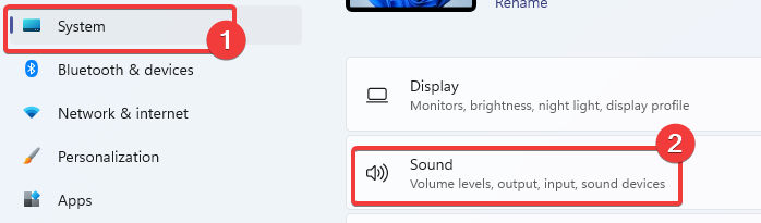 Параметры звука Windows