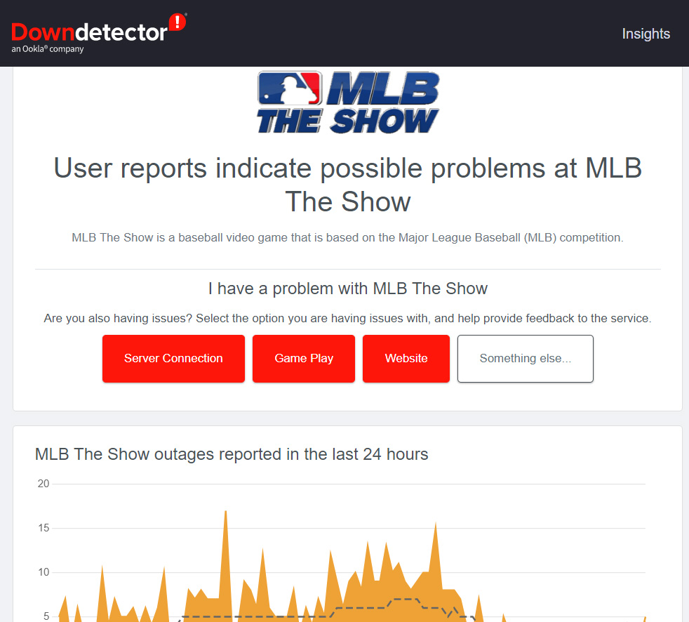 MLB The Show 22: не подключается к серверам — как исправить