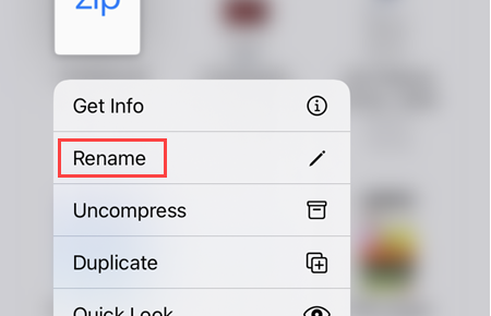 Нажмите и удерживайте для дополнительных опций.