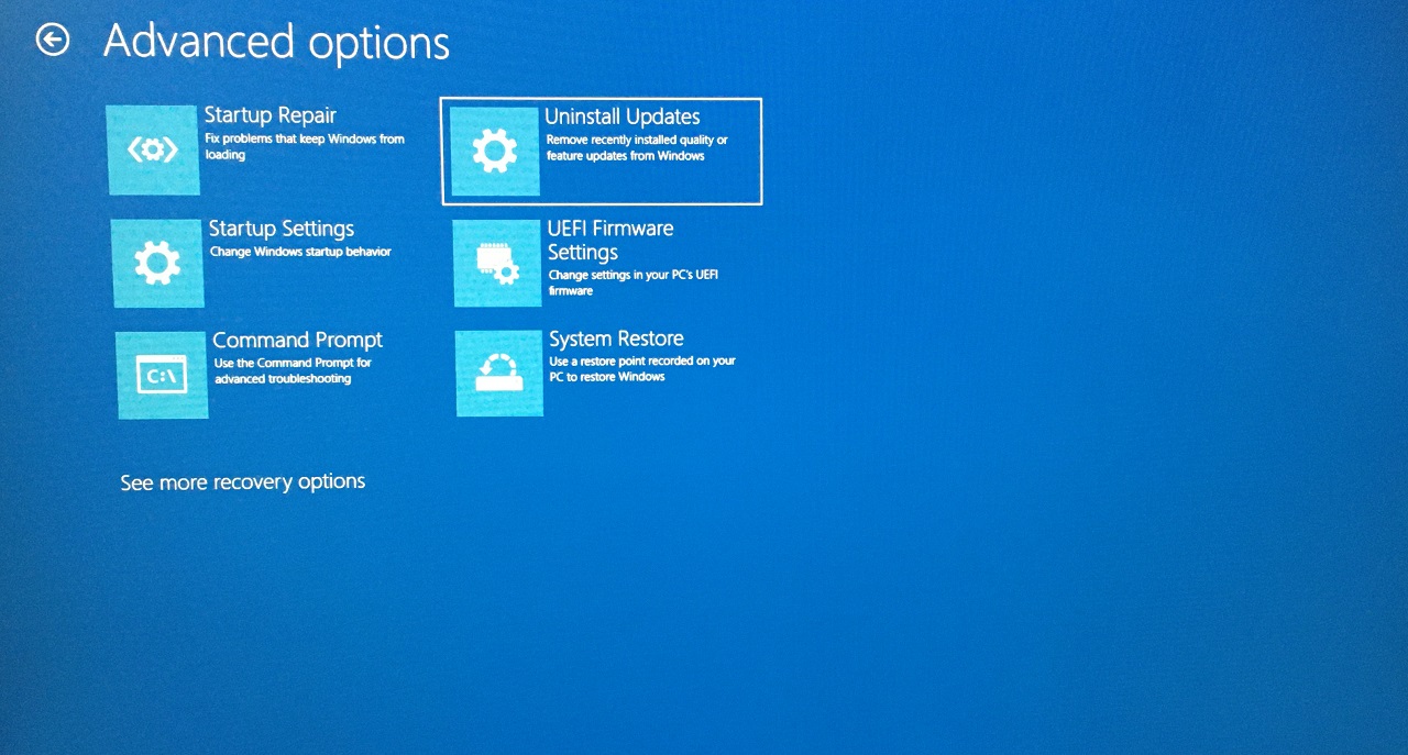 7 Uninstall Updates