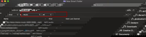 Сортировка по музыкальным файлам в Finder