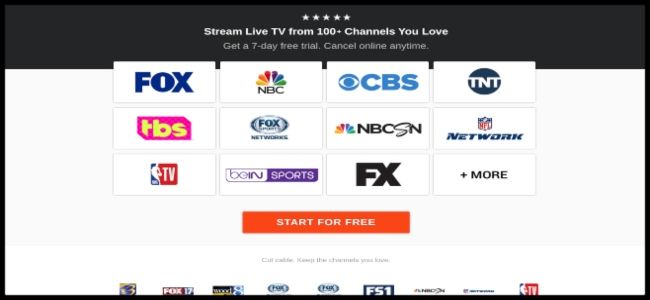 fuboTV channel page