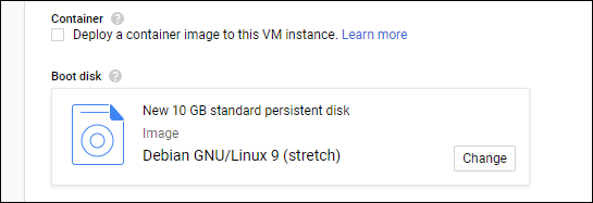 Настройка дисков и образа