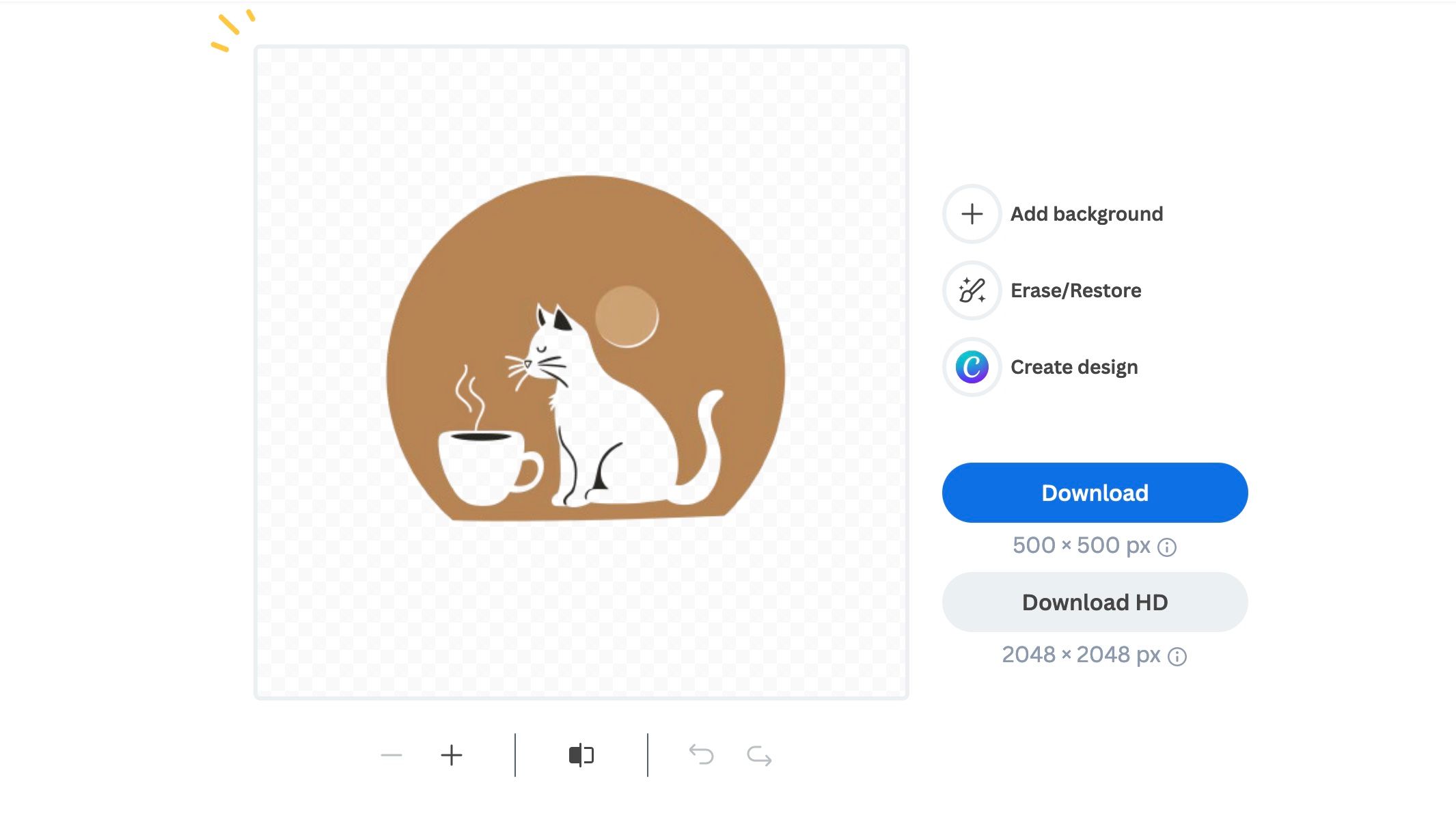 Интерфейс remove.bg для удаления фона