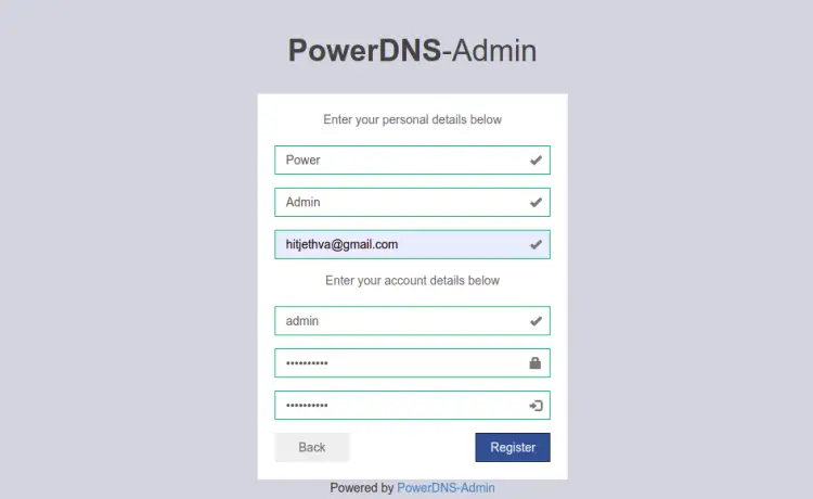 Установка пароля
