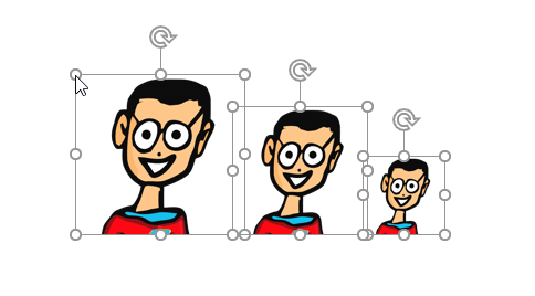 Масштабирование нескольких выбранных изображений одновременно