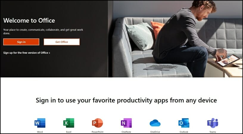 Иллюстрация Microsoft 365 и OneDrive для резервного копирования