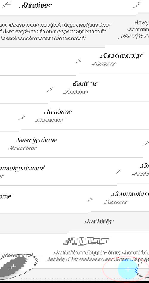 Добавление новой рутины