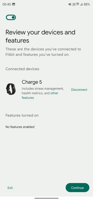 Просмотр и отключение подключённых приложений от Fitbit