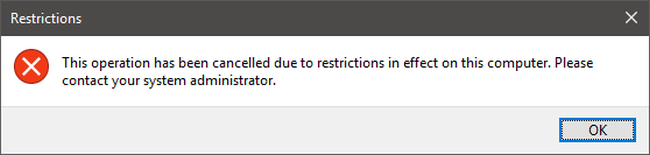 Ограничение завершения работы в меню Пуск и на экране блокировки