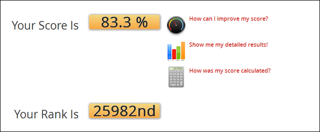 Скриншот: улучшенный результат Security Challenge после обновлений