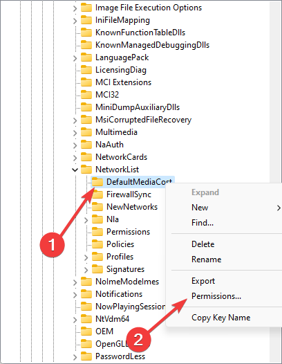 Редактор реестра: DefaultMediaCost