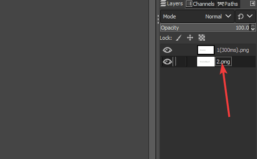 Имена слоёв с задержкой кадров