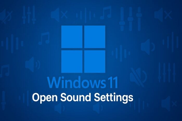 Sound-Einstellungen in Windows 11 öffnen