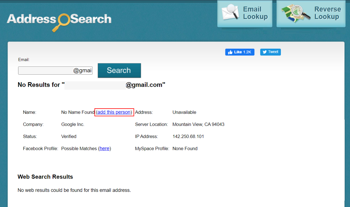 free reverse email lookup