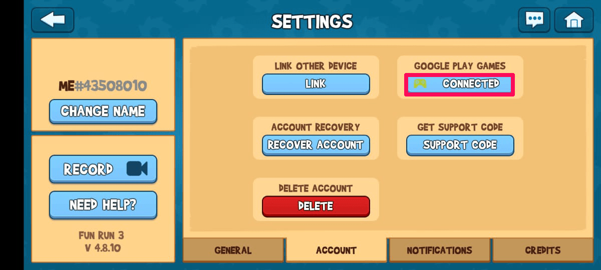 Вход на другом устройстве через Game Center / Play Services