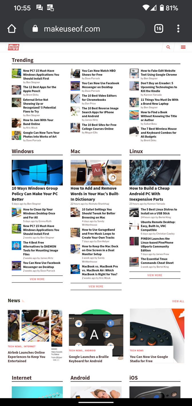 Режим десктопной версии в Chrome на Android