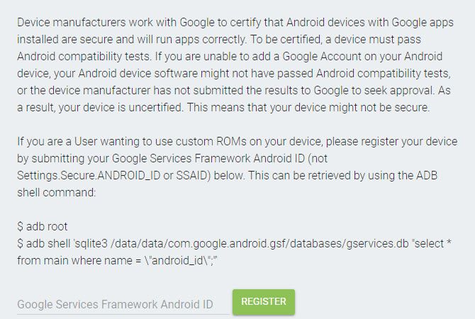 Google ID Registration