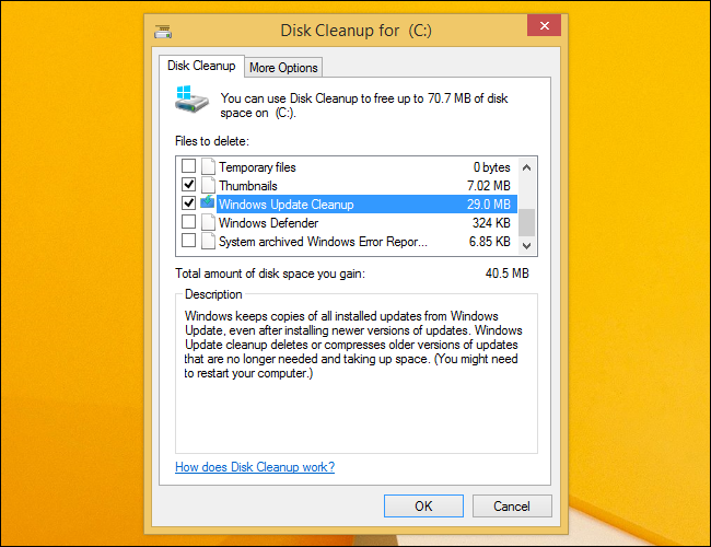Окно DISM с результатами очистки компонентов.