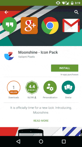 Демонстрация прокрутки обоев