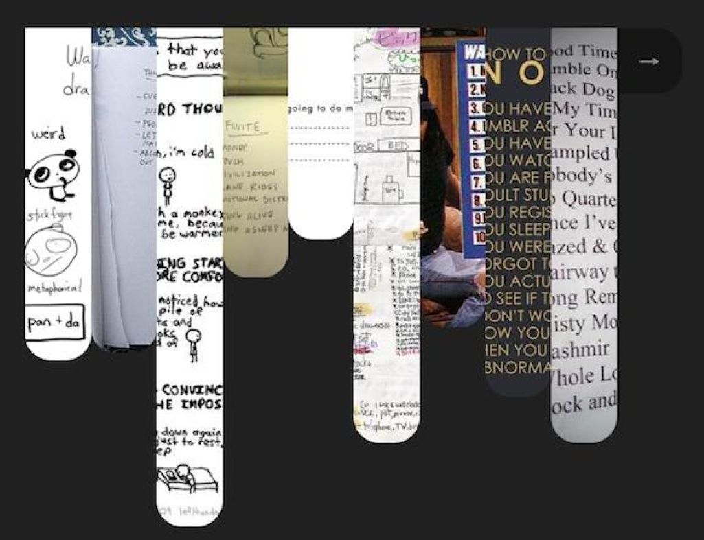 Пример портфолио на Tumblr