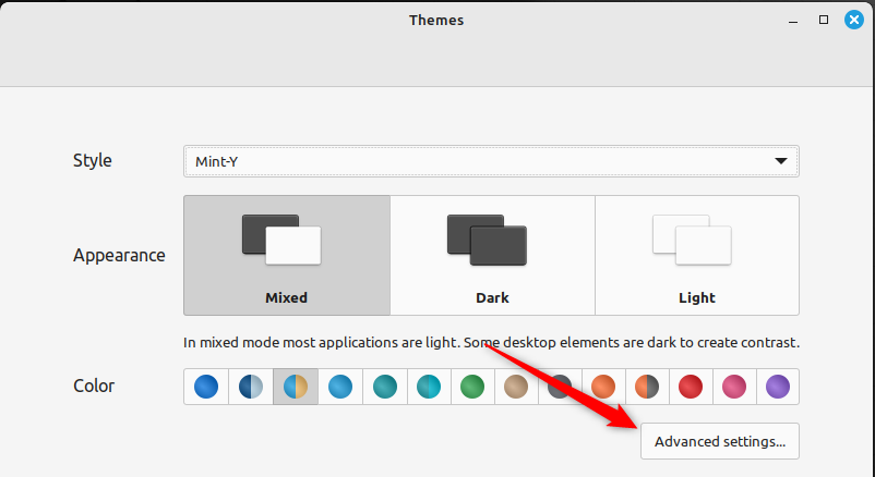 В Cinnamon нажмите 