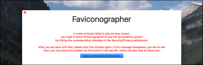 Окно настройки Универсального доступа в Системных настройках