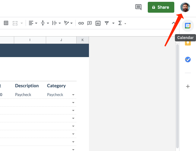 Нажмите фотографию профиля