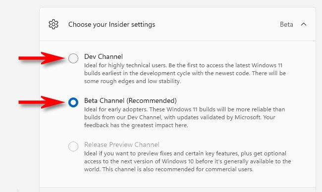 Click the circular button beside