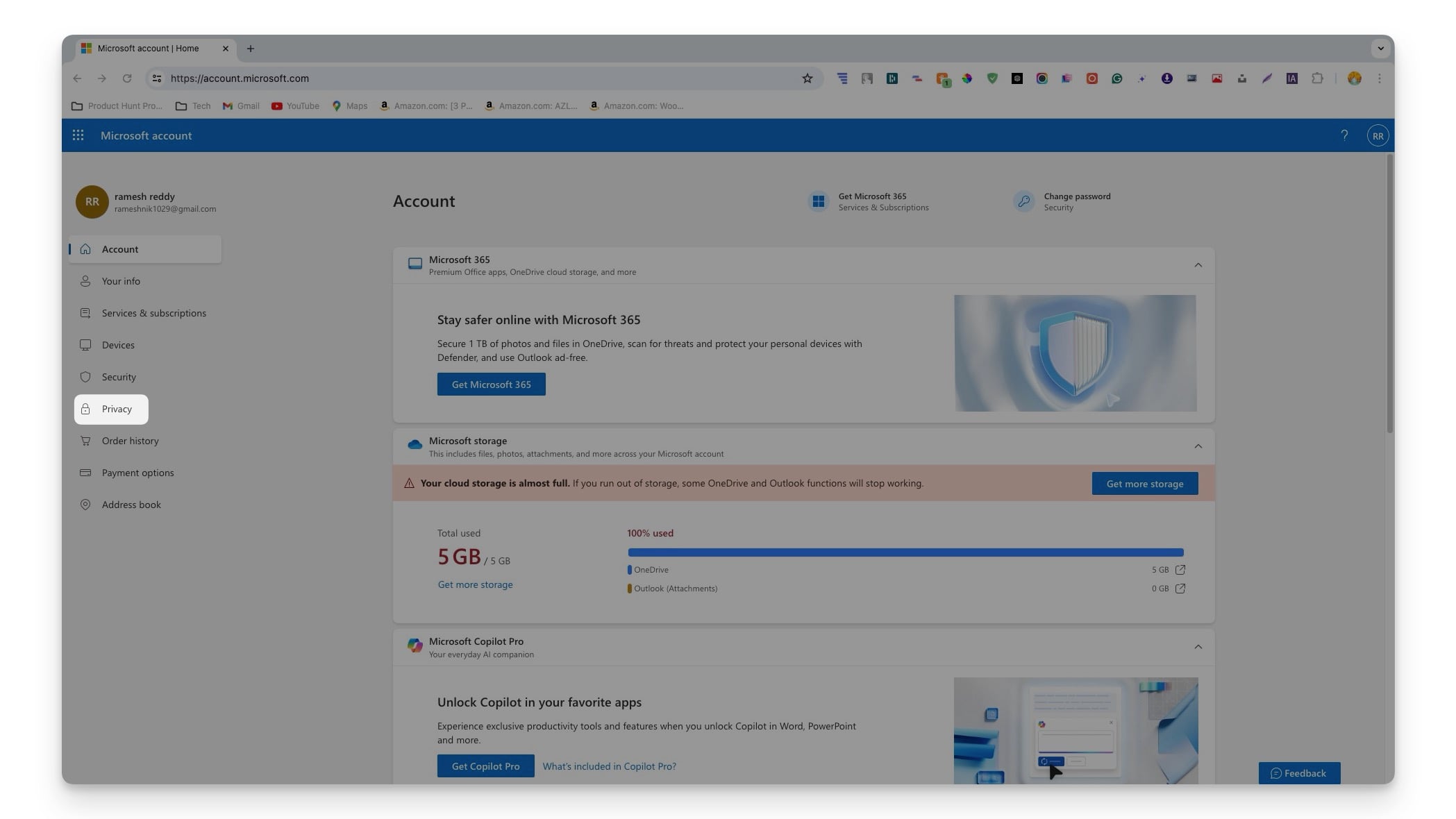 microsoft privacy