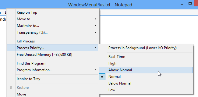WindowMenuPlus: дополнительные опции в заголовке