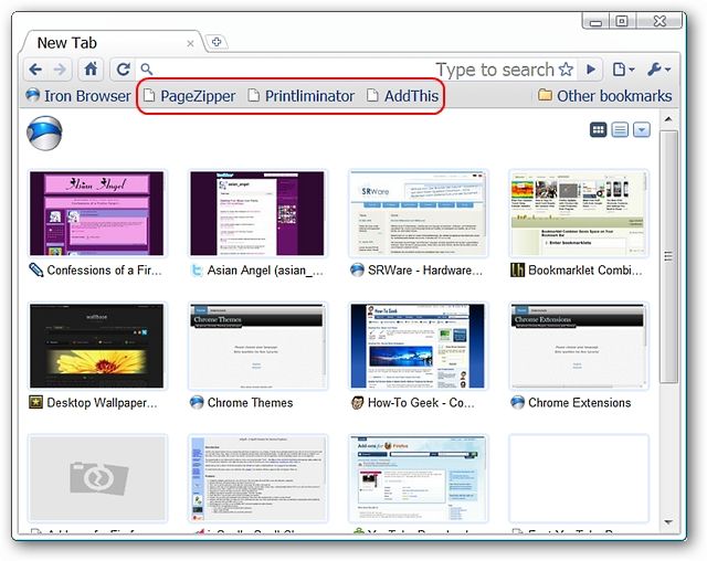 Объединить букмарклеты в один