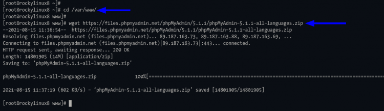 Скачивание phpMyAdmin